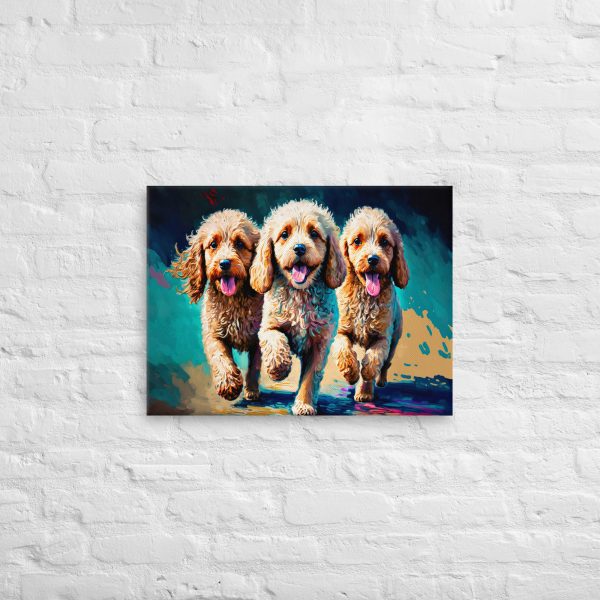 Three Amigos Cockapoos Canvas Wall Art - Image 2