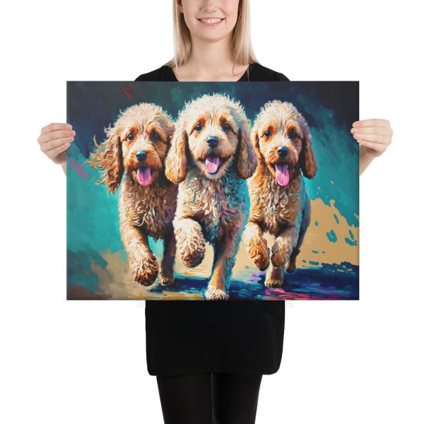 Three Amigos Cockapoos Canvas Wall Art - Image 3