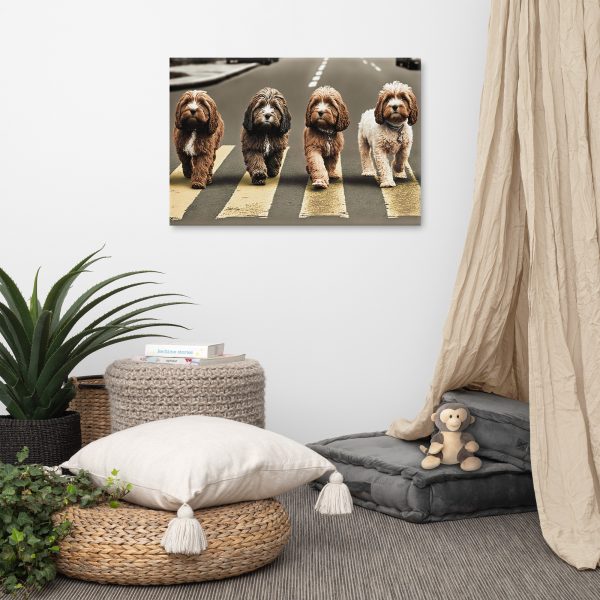 Abbey Road Cockapoos Canvas Wall Art - Image 2